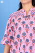 Slub Cotton Pete Top In Graphic Block Print