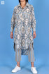Cambric Cotton Boyfriend Shirt In Graphic Print