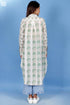 Cotton Silk Long Boyfriend Shirt In Block Print