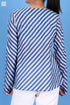Silk Cotton Bias Inner Top in Striped Block Print