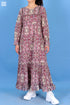Mulmul Cotton Ingles Dress In Graphic Print