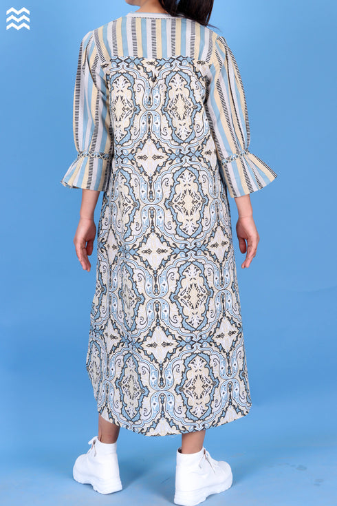 Cambric Cotton Centre Joplin Dress In Assorted Print
