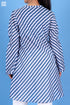 Cotton Silk Sherlock Top in Striped Block Print