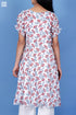 Mulmul Cotton Pete Top In Floral Block Print
