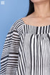 Mulmul Cotton Dunning Top In Graphic Block Print