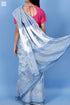 Mulmul Cotton Saree With Fall In Assorted Block Print