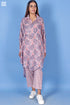 Mulmul Cotton Boyfriend Shirt In Floral Block Print
