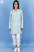 Rayon Boyfriend Shirt In Floral Block Print