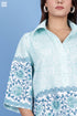 Slub Cotton Zoom Shirt In Assorted Block Print