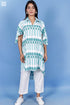 Rayon AC Shirt In Geometric Block Print