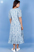 Mulmul Cotton Frilly Jelly Dress in Floral Block Print