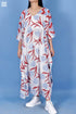 Mulmul Cotton Cher Caftan In Floral Block Print
