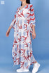 Mulmul Cotton Cher Caftan In Floral Block Print