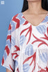 Mulmul Cotton Cher Caftan In Floral Block Print