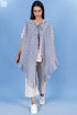 Crepe Cotton Lola Shrug In Graphic Block Print