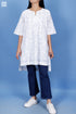 Slub Cotton Uma Top In Graphic Block Print