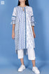 Slub Cotton Sheiba Top In Graphic Block Print