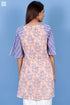 Crepe Cotton Bubble Top In Assorted Block Print