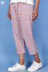 Cambric Cotton Van Pant With Floral Block Print