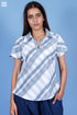 Cambric Cotton Dolly Shirt In Graphic Print