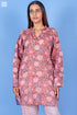 Mulmul Cotton Poiret Top In Floral Block Print