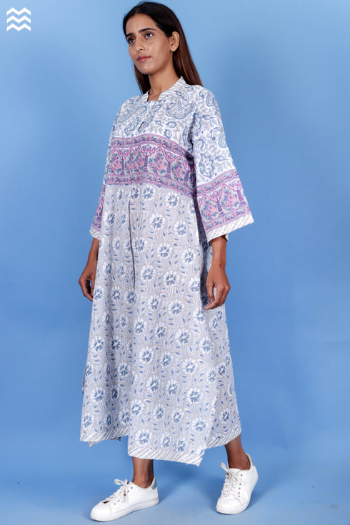 Slub Cotton Mai Tai Top In Assorted Block Print