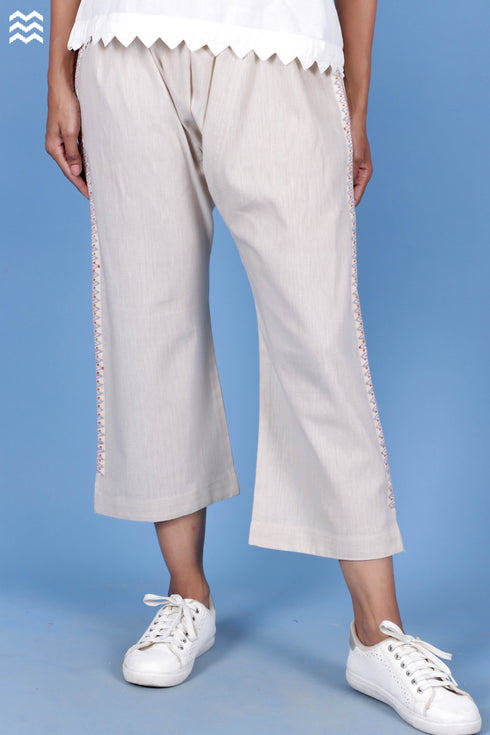 Khaadi Cotton Pant With Applique