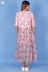 Harlequin Dress In Floral Block Print