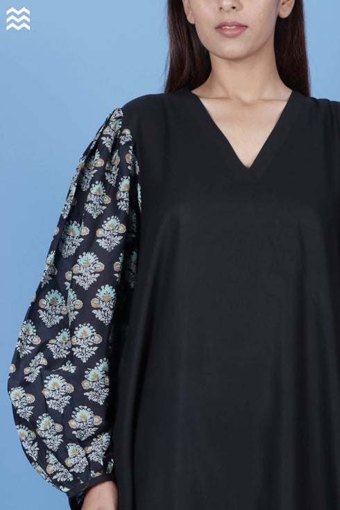 Frilly Jelly Dress in Block Print
