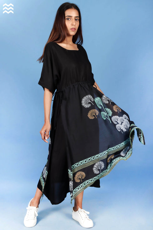 Abbey Dress In Floral Block Print