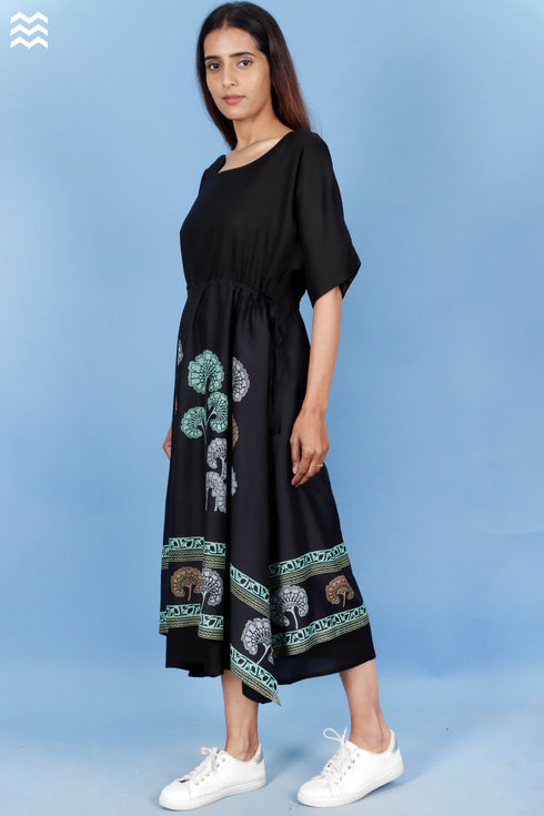 Abbey Dress In Floral Block Print