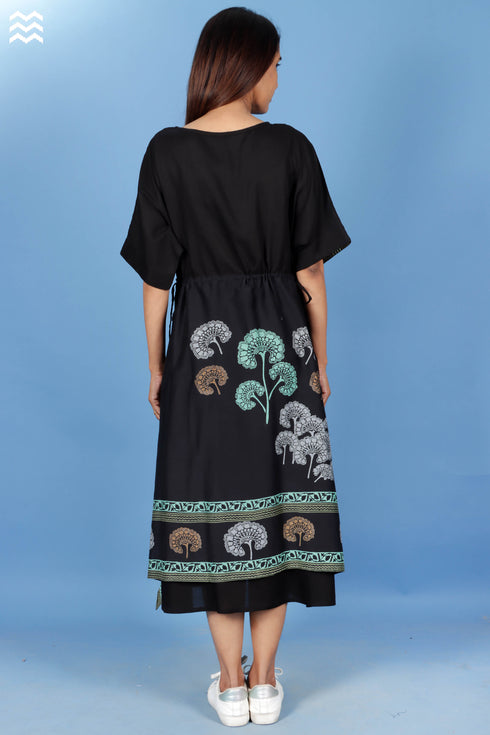 Abbey Dress In Floral Block Print