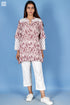 Crepe Cotton Phil Top In Block Print