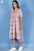 Cotton Slub Ellora Kaftan In Graphic Block Print