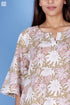 Cambric Cotton Uma Top in Block Print