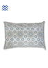 40s Cotton Pillow Cover In Graphic Block Print