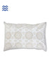 40s Cotton Pillow Cover In Graphic Block Print