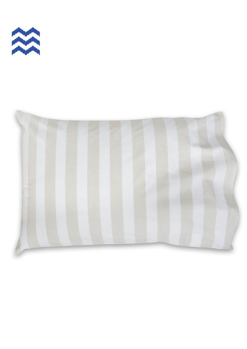 40s Cotton Pillow Cover In Graphic Block Print