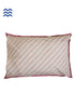 40s Cotton Pillow Cover in Dusty Pink Block Prints