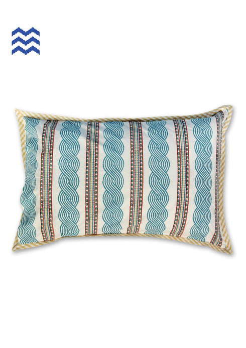 40s Pillow Cushion CoverIn GraphicBlock Print