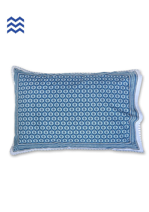 40s Cotton Pillow Cover in Floral Print