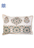 40s Cotton Pillow Cover In Graphic Block Print