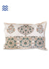 40s Cotton Pillow Cover In Graphic Block Print