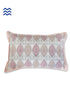 40s Cotton Pillow Cover in Floral Block Print