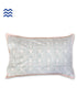 40s Cotton Pillow Cover in Floral Block Print