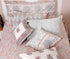 40s Cotton Pillow Cover in Floral Block Print