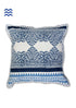20s Cotton Cushion Cover in Blue Hand Block Prints