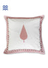 20s Cotton Cushion Cover in Floral Block Print
