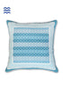 20s Cotton Cushion Cover In TealFloral Print