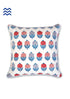 20s Cotton Cushion Cover in Floral Block Print